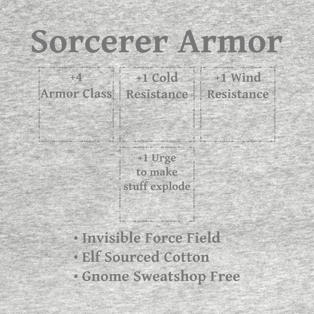 Sorcerer Armor: Role Playing DND 5e Pathfinder RPG Tabletop RNG by rayrayray90